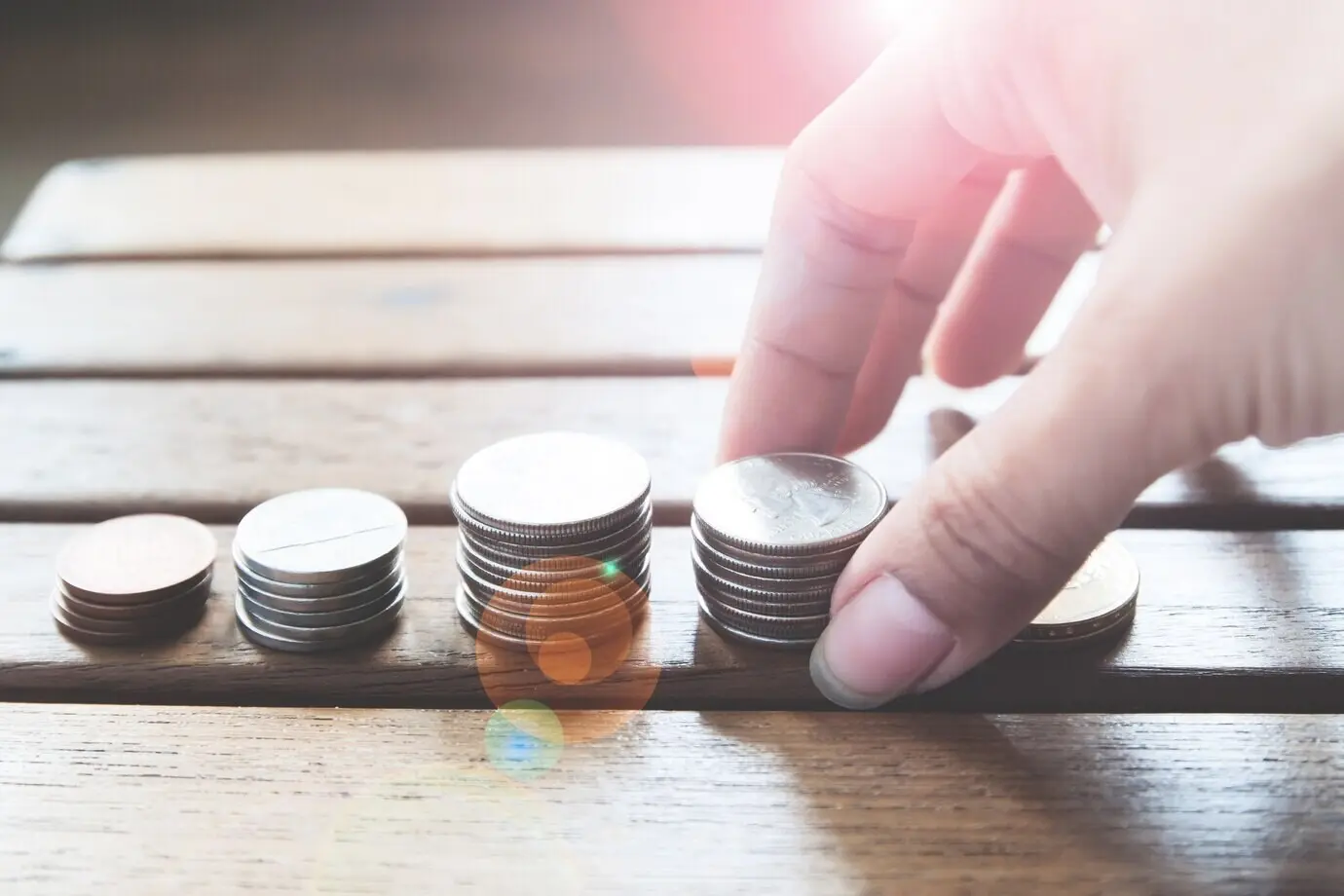 Koncept spoření peněz